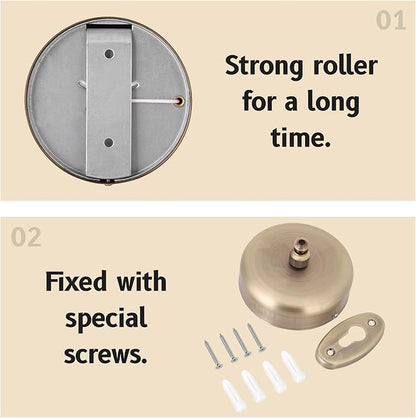 Retractable Clothesline, 304 Stainless Steel Retractable Laundry Line Indoor Heavy Duty Shower Clothesline Clothes Line Wall Mounted Retractable Laundry Line Laundry Accessories(Bronze)