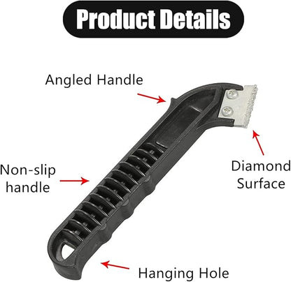 2 Pcs Grout Removal Tool Professional Grout Scraping Rake Tool Grout Remover Carbide scraper for Tile Cleaning, Grouting Tool,Ideal for DIY and Professional Use, Grout Rake Scraping Tool(Black)