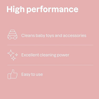 ATTITUDE Baby & Kids Toy Cleaner Spray, EWG Verified, Multi-Surface Cleaner for Toys, High Chairs & Play Areas, Naturally Derived, Vegan, Unscented, 27.1 Fl Oz (Pack of 3)