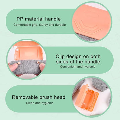 Magic Track Cleaner Groove Cleaning Brush Set Handheld Tool for Window Slides Gaps Tile Lines All Purpose (All)