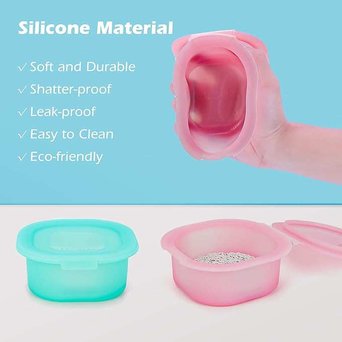 AIDIMMING Travel Soap Case with Lid, Silicone Shampoo Bar Container for Traveling, Keep Soap Dry, Round Soap Holder for Bathroom, Gym, Camping (Pink)
