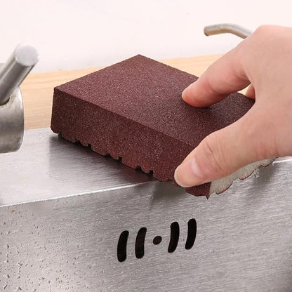 Magic Emery Cleaning Sponge, Convenient Scrub Sponge, Heavy Duty Wok Sponges with Strong Decontamination, Multi Functional Cleaning Supplies for Kitchen Pots Pans and Household Use