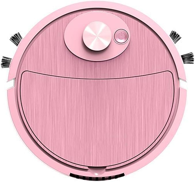 Mini Cleaner Sweeping Robot Super Suction Low Noise One Start Rechargeable Vacuum Cleaner Sweeping Mopping Robot Memory Multiple Cleaning Modes Pink One Size