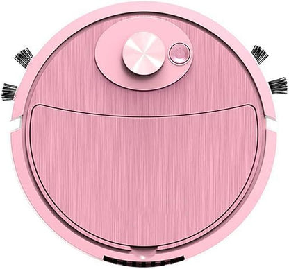 Mini Cleaner Sweeping Robot Super Suction Low Noise One Start Rechargeable Vacuum Cleaner Sweeping Mopping Robot Memory Multiple Cleaning Modes Pink One Size