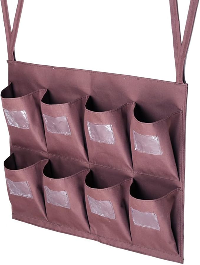 Replacement Janitorial Bag, Waterproof Thickened Commercial 8-Pocket Housekeeping Organizer, Fits Any Cart, Used for Material Storage Transport