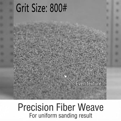 4 Inch 800 Grit Drill Brush Scrubber Scouring Pads, 20 Pcs Hook & Loop Power Scrubber Scour Pads for Rotary Tools, Random Orbital Sander (Grey)