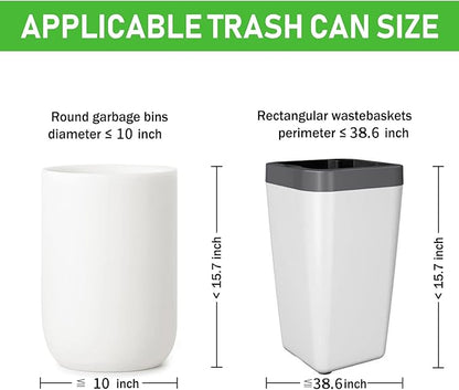 Compost Bags, 5 Gallon, 20Liter, Extra Thick 0.78 Mils, Biodegradable Food scrap waste bags with US BPI ASTM D6400 and Europe OK Compost Home Certified