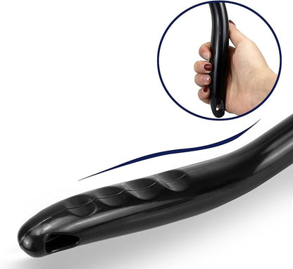 Car Windshield Cleaning Tool, Windshield Cleaner with 4 Washable and Reusable Microfiber Pads and Extendable Handle, for Auto Glass Wiper