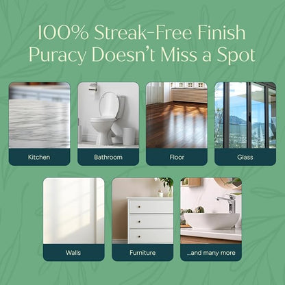Puracy All Purpose Cleaner Spray – Plant-Powered Multi-Surface Cleaner - Surface Cleaner Solution As Seen on TikTok (Green Tea & Lime, 16 fl oz, 3 Pack)