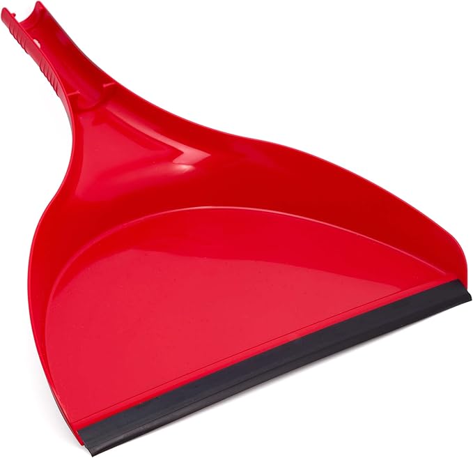 with Dustpan Combo Set – Pack of 2, 16" Curved Head, 52" Adjustable Telescopic Handle, Soft PVC Bristles, Indoor Outdoor Broom and Dustpan Set for Kitchen, Pet Hair, Dust & Debris