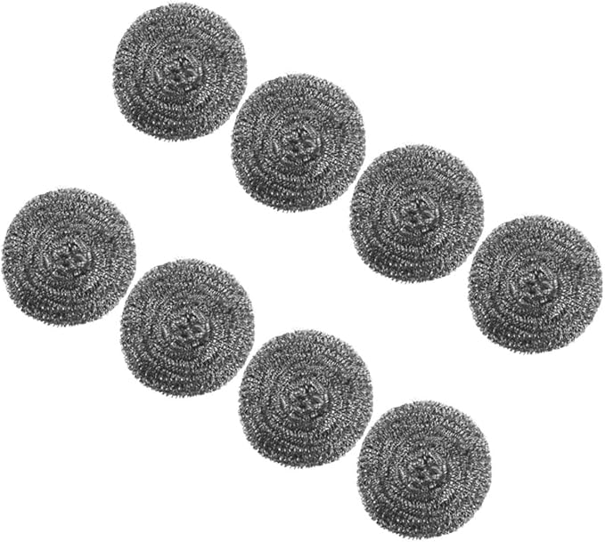 Ciieeo 8pcs Stainless Steel Balls for Dish Cleaning Scrubber Grill and Oven Cleaning Tool