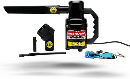 MetroVac DataVac ED-500-ESD Electric Air Duster | Antistatic Computer Air Blower for PC Cleaning with Accessories
