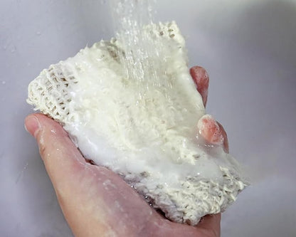 3pcs Soap Bag Net Pouch Saver Pocket Soap Lifting Pads Natural Sisal Jute Foaming Mesh Body Scrubber Bath Exfoliator Exfoliating Drying Soap Holder for Shower Gift DIY Craft (10x12cm, Apricot)