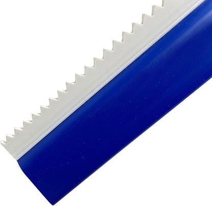 Qianly Epoxy Floor Squeegee,Notched Flooring Gear Soft Rubber Rake Cement Painting Versatile High Performance for Self Leveling Cement Urethane Trowel Spreader Floor for Professionals Beginners, 40cm