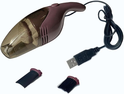 Lightweight Mini Vacuum with Strong Suction - Perfect for Keyboard, Desktop Dust Removal (Purple)