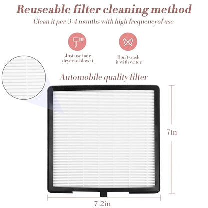 CoFashion Nail Dust Collector for Acrylic Nails Vacuum Machine, 80W Adjustable Vacuum, Electric Nails Filter for Manicure Nail Fan Dust Collector