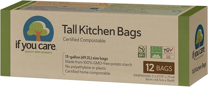 If You Care Tall Kitchen Bags, 13 gal, 12 Count