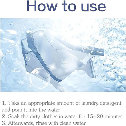 Active Enzyme Laundry Stain Remover - 2023 New Enzyme Cleaner Clothing Stain Remover, Natural Non Toxic Widely Applicable for Enzyme Carpet Fabric Hats Pet Oil Red Wine Ink Armpit Stain Remover (1PC)