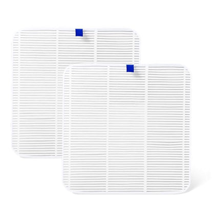 Makartt Nail Dust Collector Filter - Replacement Filter Reusable Dust Filter For Larina Nail Dust Collector Vacuum Fan Dust Nail Tool Attach 99% of Nail Dust Easy to Clean 2 Pack White