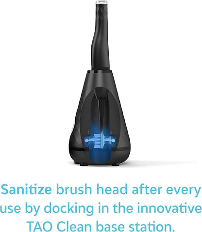 TAO Clean Umma Diamond Sonic Toothbrush Replacement Heads (3-Pack) – Replacement Heads for the TAO Clean Electric Toothbrush and Docking Station, Black