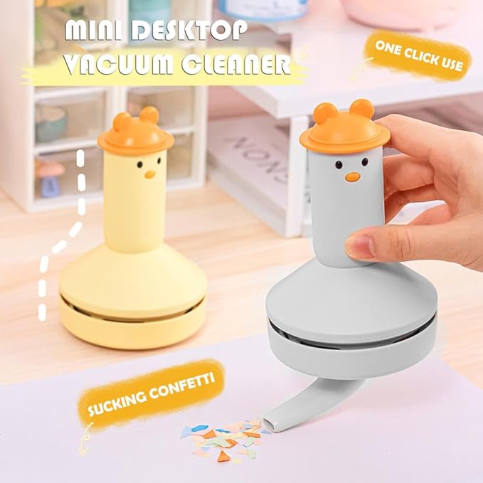 Desktop Vacuum Cleaner Mini,Desktop Vacuum Cleaner,Table Top Vacuum,Desktop Cleaner,Tiny Vacuum,for Picking Up Crumbs,Rubber Crumbs,Pet Hair and Other Tiny Items,Dust On The Table,Keyboards.
