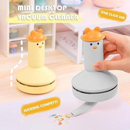 Desktop Vacuum Cleaner Mini,Desktop Vacuum Cleaner,Table Top Vacuum,Desktop Cleaner,Tiny Vacuum,for Picking Up Crumbs,Rubber Crumbs,Pet Hair and Other Tiny Items,Dust On The Table,Keyboards.