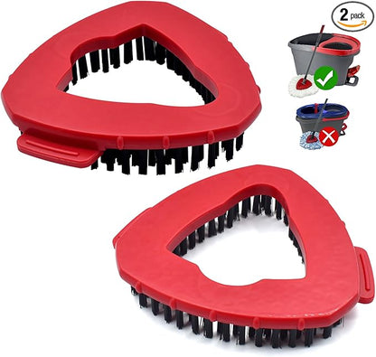 Scrub Brush Mop Replace Head for O cedar EasyWring 1-Tank Spin Mop System Ocedar Mop Scrub Brush Head Hard Bristle Scrub Brush Floor Clean to Bathroom, Kitchen, Tub and Tile, NOT Fit RinseClean 2-Tank
