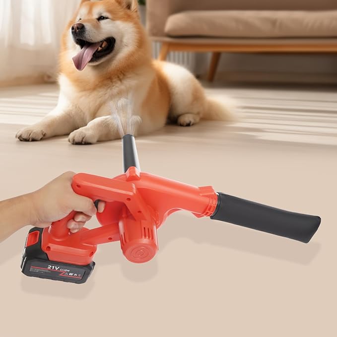 Mini Leaf Blower 2-in-1 Electric Blower Mini Blower Cordless Small Leaf Blower Dust Catcher Car Blower Handheld Vacuum Cleaner for Lawn Care Cleaning
