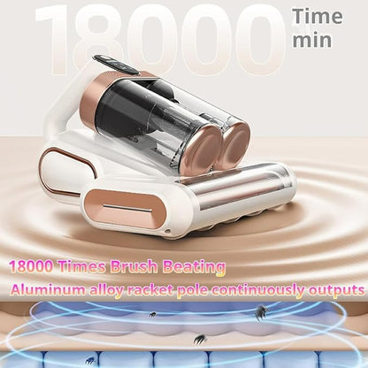 hwqsad Amroo Bed Vacuum, Amroo Mattress Vacuum, with 253.7nm Uv-C Light, 16kpa Strong Suction, Hepa Filter, Effectively Clean Up Bed/Mattress/Sofa/Carpet (Purple)