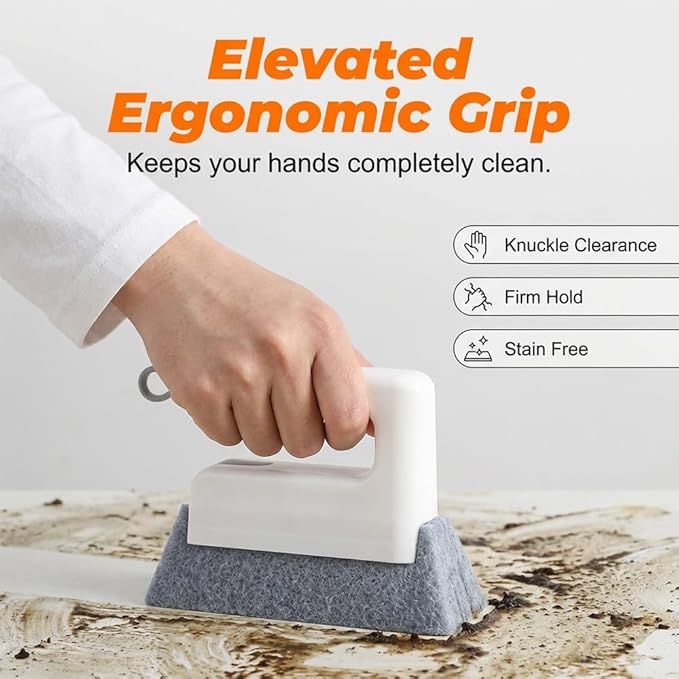 Magic Window Track Cleaner, Window Groove Cleaning Brush Tools, Handheld Cleaner Brushes Tools for Window Slides Grooves, Tile Grout Lines, Shutter Slats, Car Vents & Narrow Gaps (2, Black)