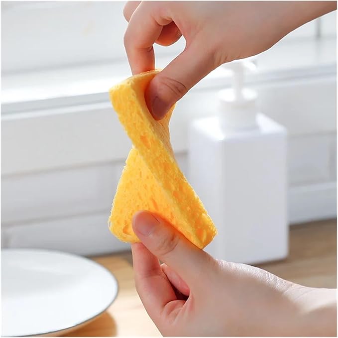 Kitchen Wood Pulp Magic Sponge Eraser For Washing Dishes Cooktop Tableware Pan For Home Cleaning Tools(5 Pcs)