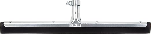SPARTA Flo-Pac Double Foam Floor Rubber Squeegee Window Squeegee with Heavy Duty Steel Frame for Floor, Concrete, Tile, Garage, Commercial Use, 18 X 1.5 X 3 Inches, Black, (Pack of 10)