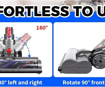 Roller Brush Head，Compatible for Dyson ，V7 V8 V15 Cordless Vacuum Quick Release Motorhead with LED Headlight Deep Cleaning Parts(1PC Brush Head)