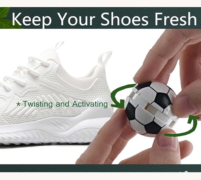 Shoe Deodorizer Balls Sneaker Deodorizers Balls Odor Eliminating for Shoes 6 Packs