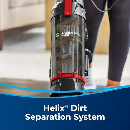 Power Force Helix Turbo Rewind Pet Bagless Upright Vacuum, Multi-Cyclonic, Lightweight, 25Ft Cord, Pet Turbo Brush