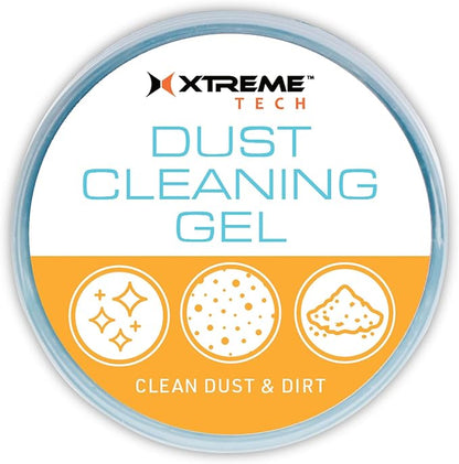 Xtreme Dust Cleaning Gel for Computers, Keyboards, Electronics, Car Interiors, and More, Designed to Easily Remove Dust and Dirt from Hard-to-Reach Places, Electronic Safe, 3.5 oz