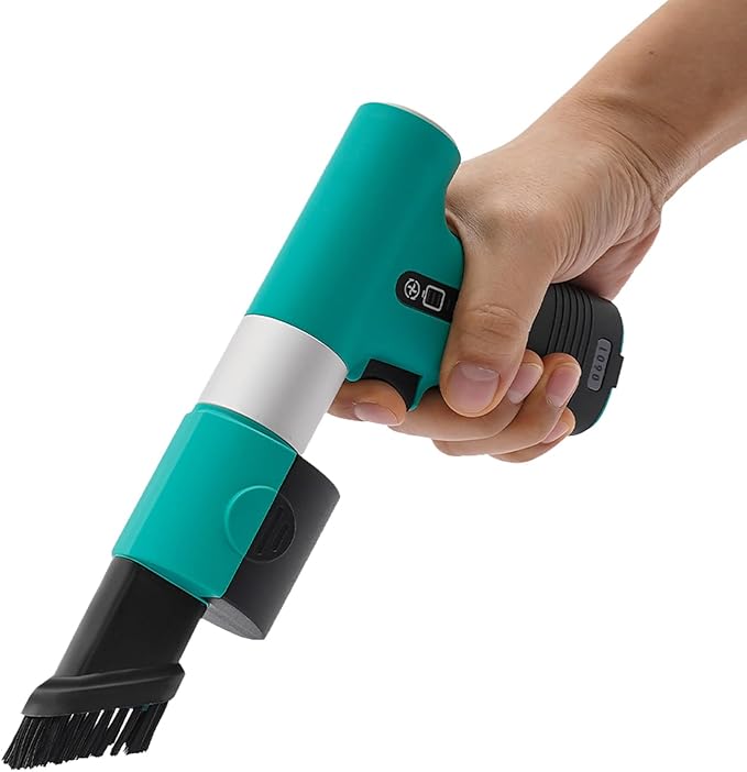 Electric Air Duster, 13000RPM Compressed Blower Fan Multi-Functional Tiny Electric Cleaner 3 Speeds Adjustable Rechargeable Air Blower for Keyboard PC Deep, Car, Home Cleaning (Green)