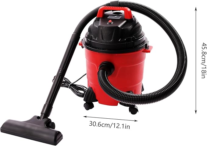 Wet Dry Vacuum 1000W 4Gal, Heavy-Duty Shop Vacuum w/Filter - Portable 3-in-1 Function for Garage, Car & Workshop, 39ft Cleaning Diameter