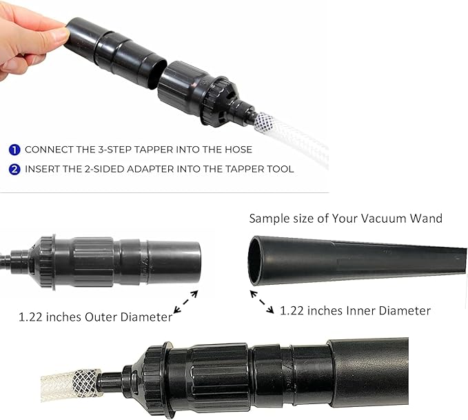 9pcs/Set Universal Vacuum Cleaner Attachments Accessories,Micro Vacuum Attachments for Car Detailing,Mini Micro Tool Car Vehicle Cleaning Kit Shop Vac