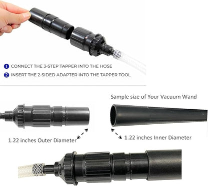 9pcs/Set Universal Vacuum Cleaner Attachments Accessories,Micro Vacuum Attachments for Car Detailing,Mini Micro Tool Car Vehicle Cleaning Kit Shop Vac