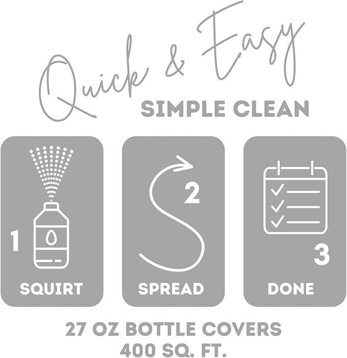 Quick Shine Multi-Surface Floor Finish-Polish 27oz-2pk | Safer Choice, No PFAS, pH Neutral Clean Shine Technology | Squirt & Spread | For Wood, Laminate, LVP, LVT, Tile & Stone | Made in USA