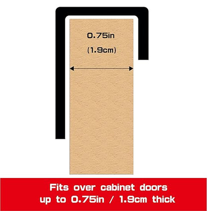 FitWell Over-The-Cabinet-Door Grocery Installation Plastic Recycling & Trash, Under Sink Garbage Bag Holder, Trash Bag Holder Rack for Recycled Reusable Disposable Grocery Bag (Industrial Gray)