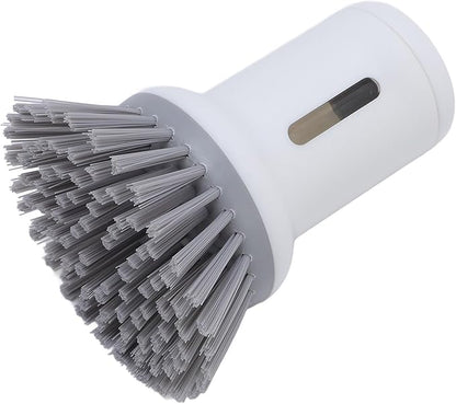 ZJchao 2 Pcs Soap Dispensing Handle and Palm Brush Set, Efficient Rotating Head Dish Scrub Brush for Kitchen, High Efficiency Stain Removal, Comfortable Cleaning Experience,