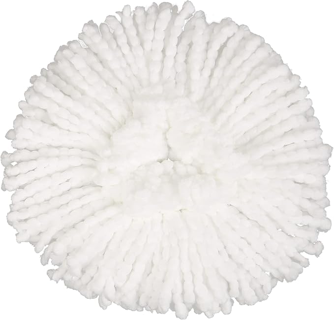 Mop Replace Head [ 3 Pack ] Mop Refills Compatible with Triangle Spin Mop, Made of Microfiber, Deep Cleaning Machine Washable and Easy-to-Replace