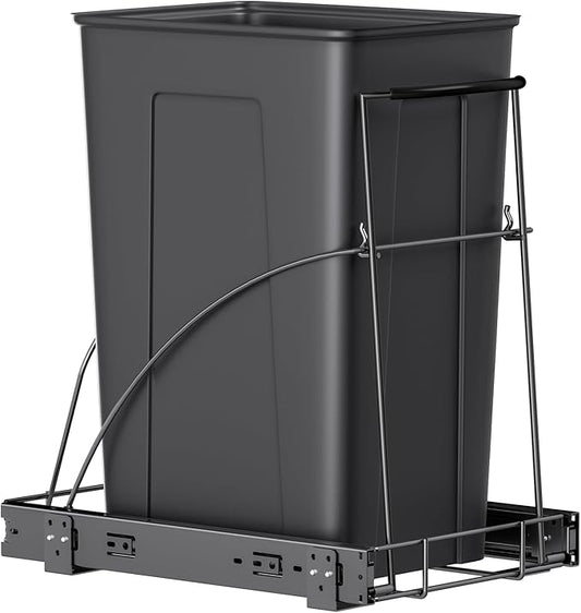 Insputer Pull Out Trash Can Under Cabinet, Requires 13" W X 18" D Cabinet, Under Sink Trash Can Kit, Slide Out Garbage for Kitchen(Not Included Can)