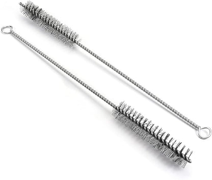 Utoolmart Steel Wire Cleaning Brush - Spiral Power Cleaner, 0.8 x 12 inch, 2-pack