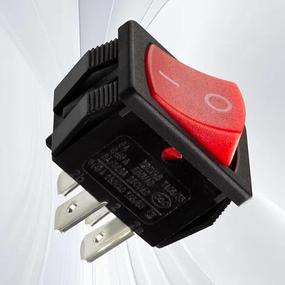 8 Amps 4 Pin On/Off Rocker Switch for Shop Vac Wet Dry Vacuum Cleaner, On Off Vacuum Switch for Shop Vac Replacement Switch