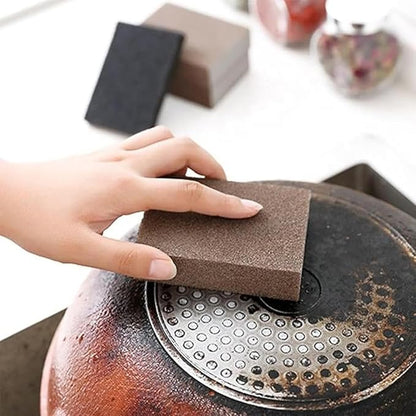Magic Cleaning Sponge, Heavy Duty Nano Carbide Cleaning Sponge, Pot Scrubber Scouring Pad, Powerful Quickly Clean for Pots, Sink, Grill, Household, High-Density Emery Scrubber (10pcs)