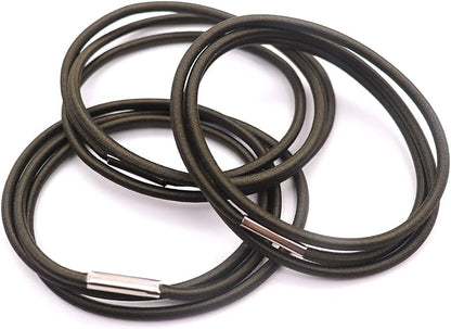 Trash can bag holder bands, trash can rubber bands set of 3, High elastic rubber band Fits 13 to 30 Gallon Trash Cans, Olive Green