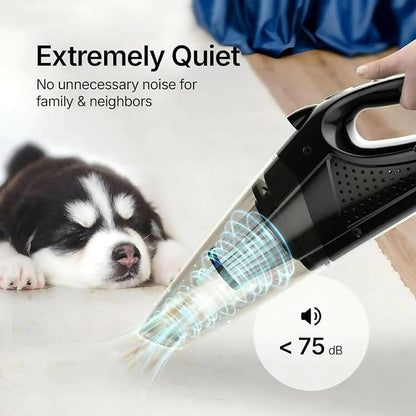 Deedlite Ultra-Powerful Cordless Handheld Vacuum/with LED Light and Fast-Charging Function/Portable Vacuum for Wet & Dry/Lightweight and Quiet